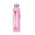 Gymstick Glazen Waterfles - 600 ml - Roze
