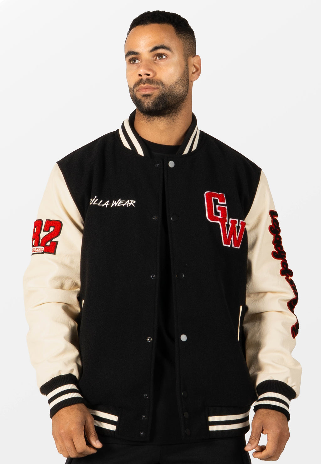 Gorilla Wear Saint Louis Varsity Jacket - Zwart