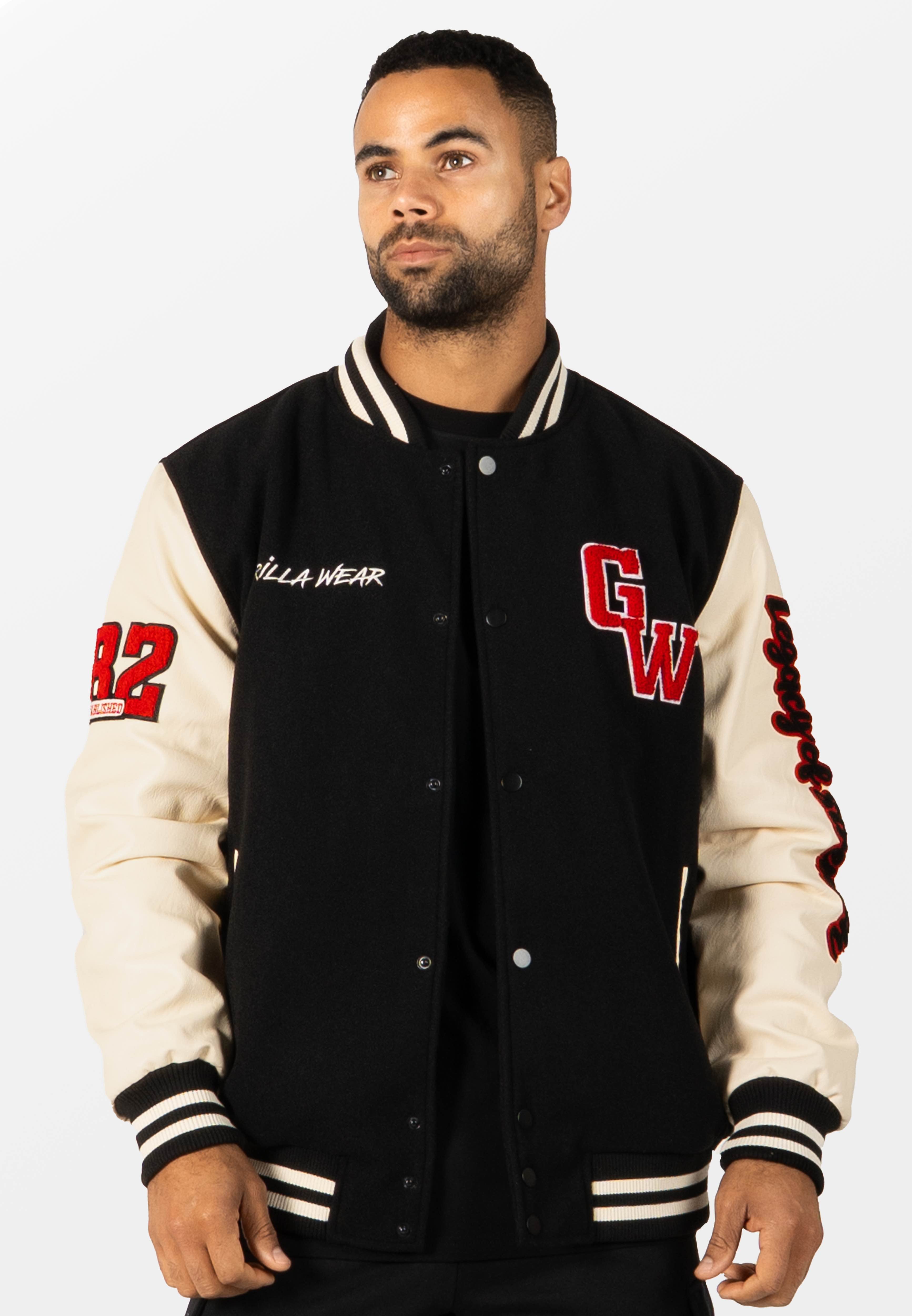 Gorilla Wear Saint Louis Varsity Jacket - Zwart