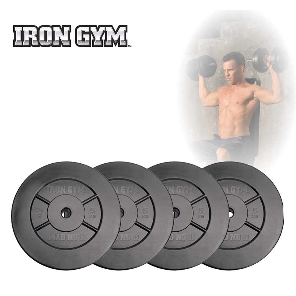 Iron Gym 20kg Plate Set, 4 x 5kg - 25mm - Verpakking beschadigd - Productafbeelding
