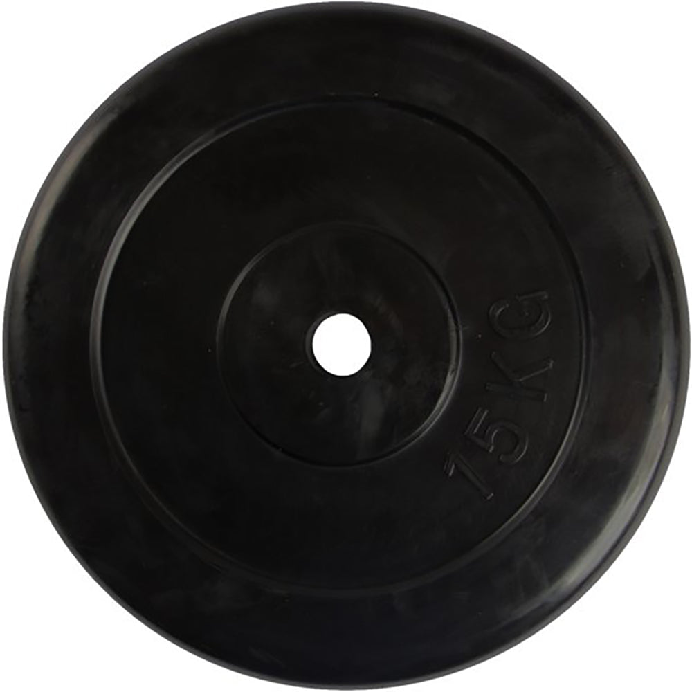 VirtuFit Rubberen Halterschijf - Halter gewicht - 30 mm - 15 kg - Tweedekans