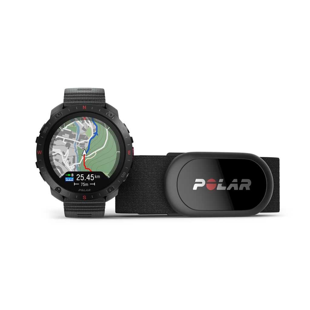 Polar Grit X2 Pro Premium Outdoor Smart Watch met Hartslagsensor - Zwart - S/L