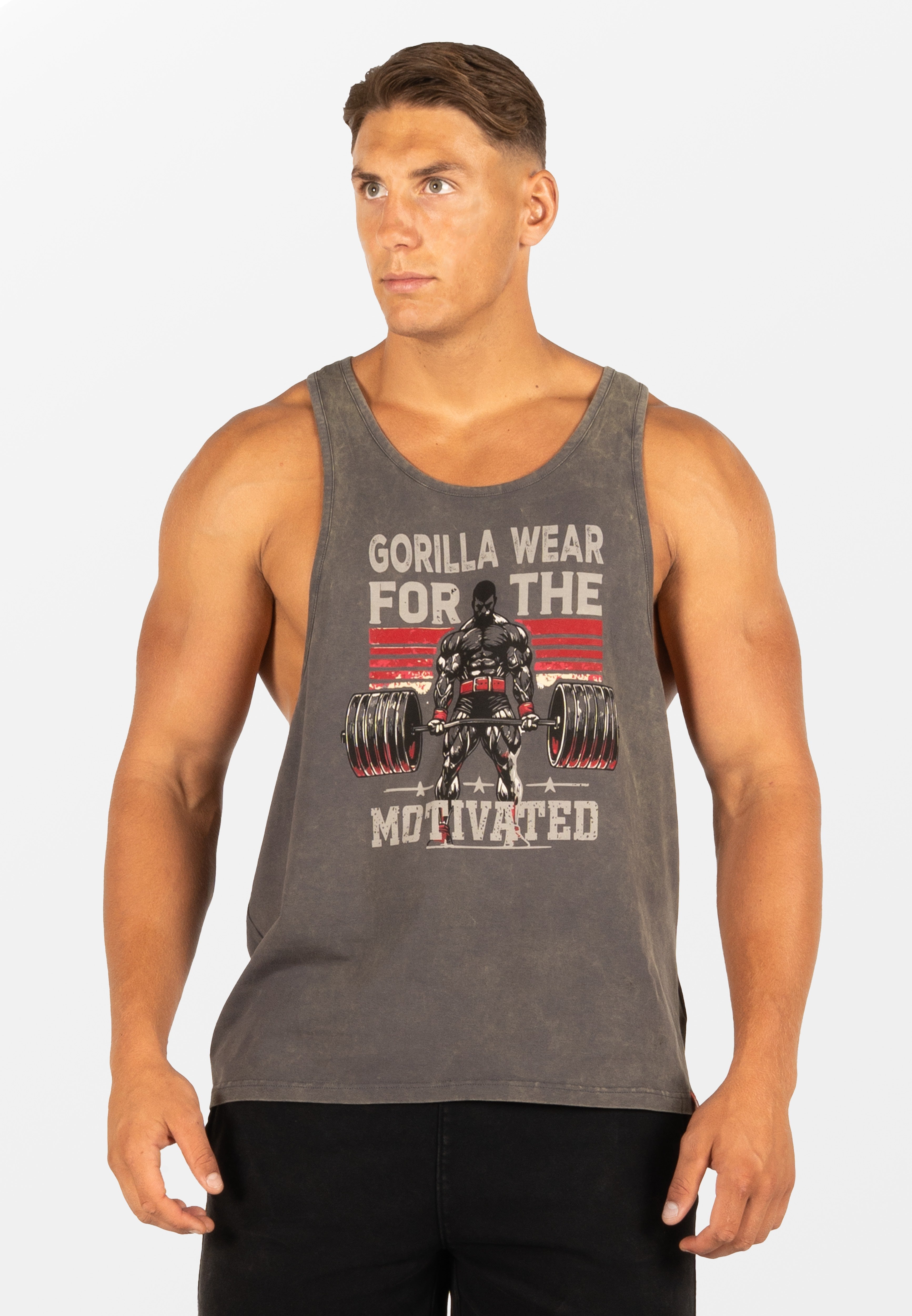 Gorilla Wear Churchill Stringer - Verwassen Grijs