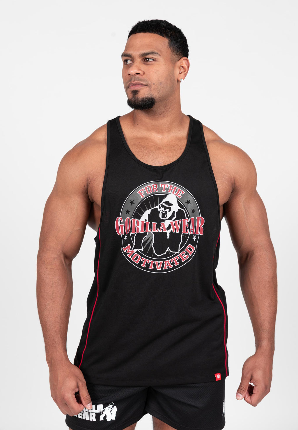 Gorilla Wear Casper Stringer - Zwart/Rood