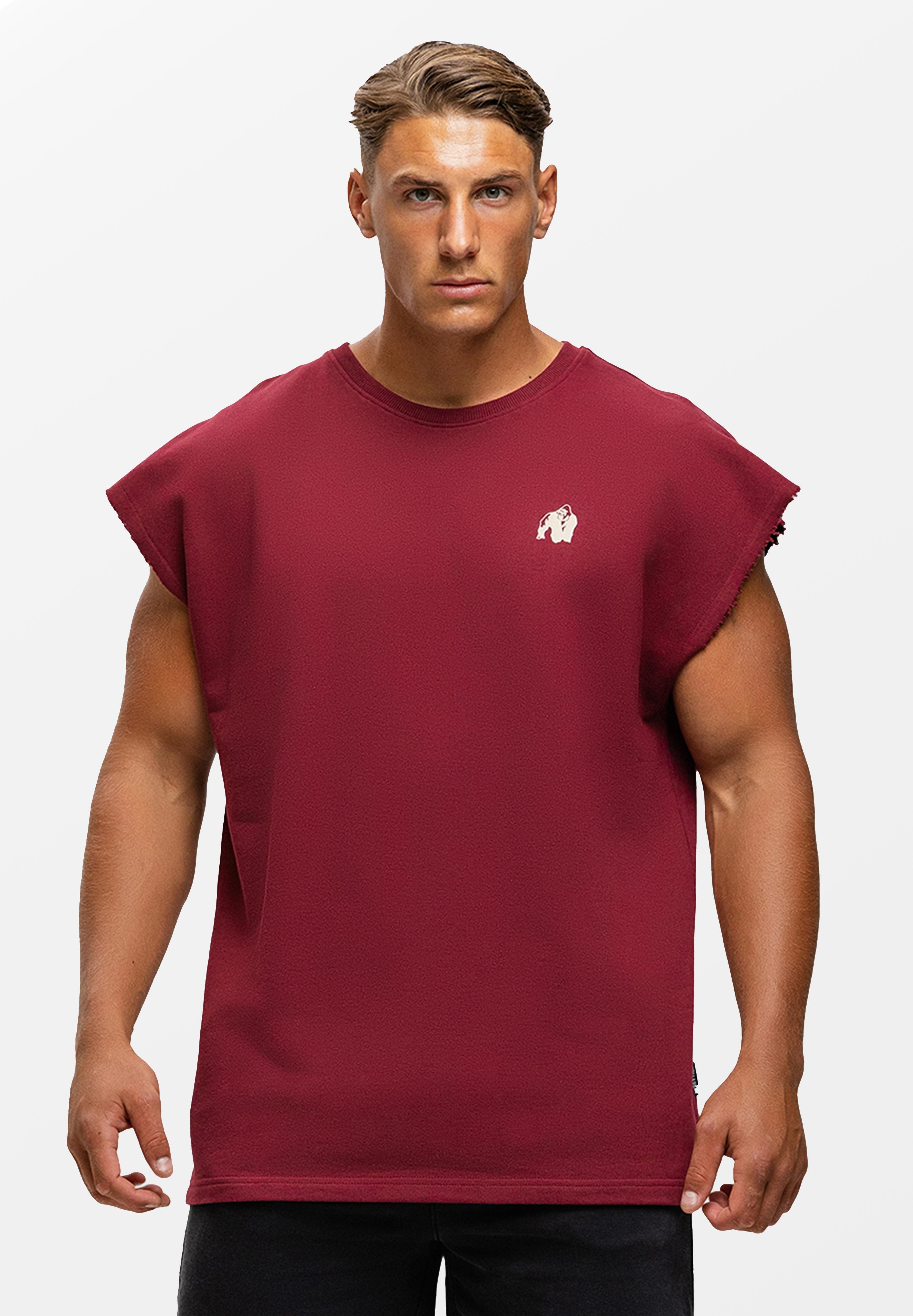 Gorilla Wear Bouse Cut Off Tanktop - Bordeauxrood