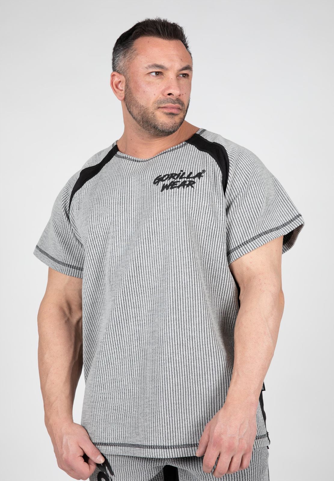 Gorilla Wear Augustine Old School Work Out Top - Grijs