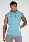 Gorilla Wear Oswego Mouwloze Hoodie - Blauw