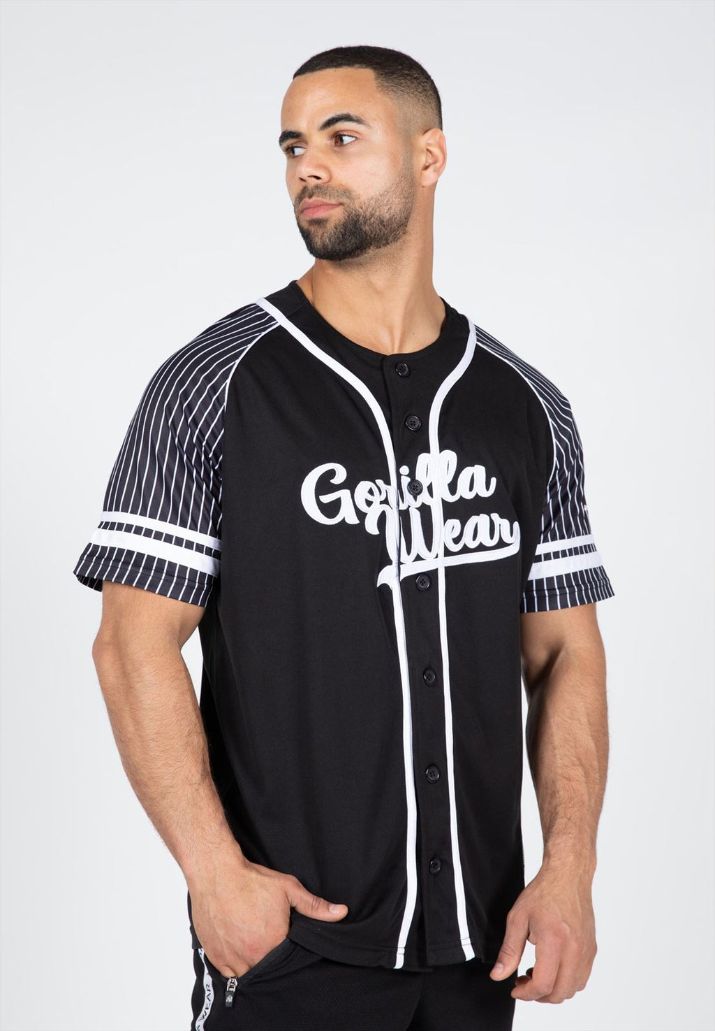 Gorilla Wear 82 Baseball Jersey - Zwart