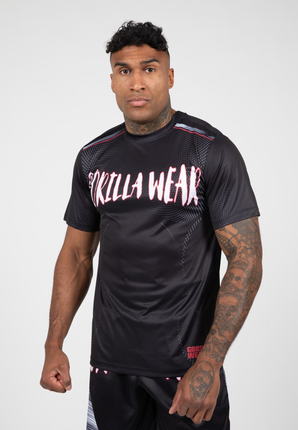 Gorilla Wear Clayton T-shirt - Zwart/Rood