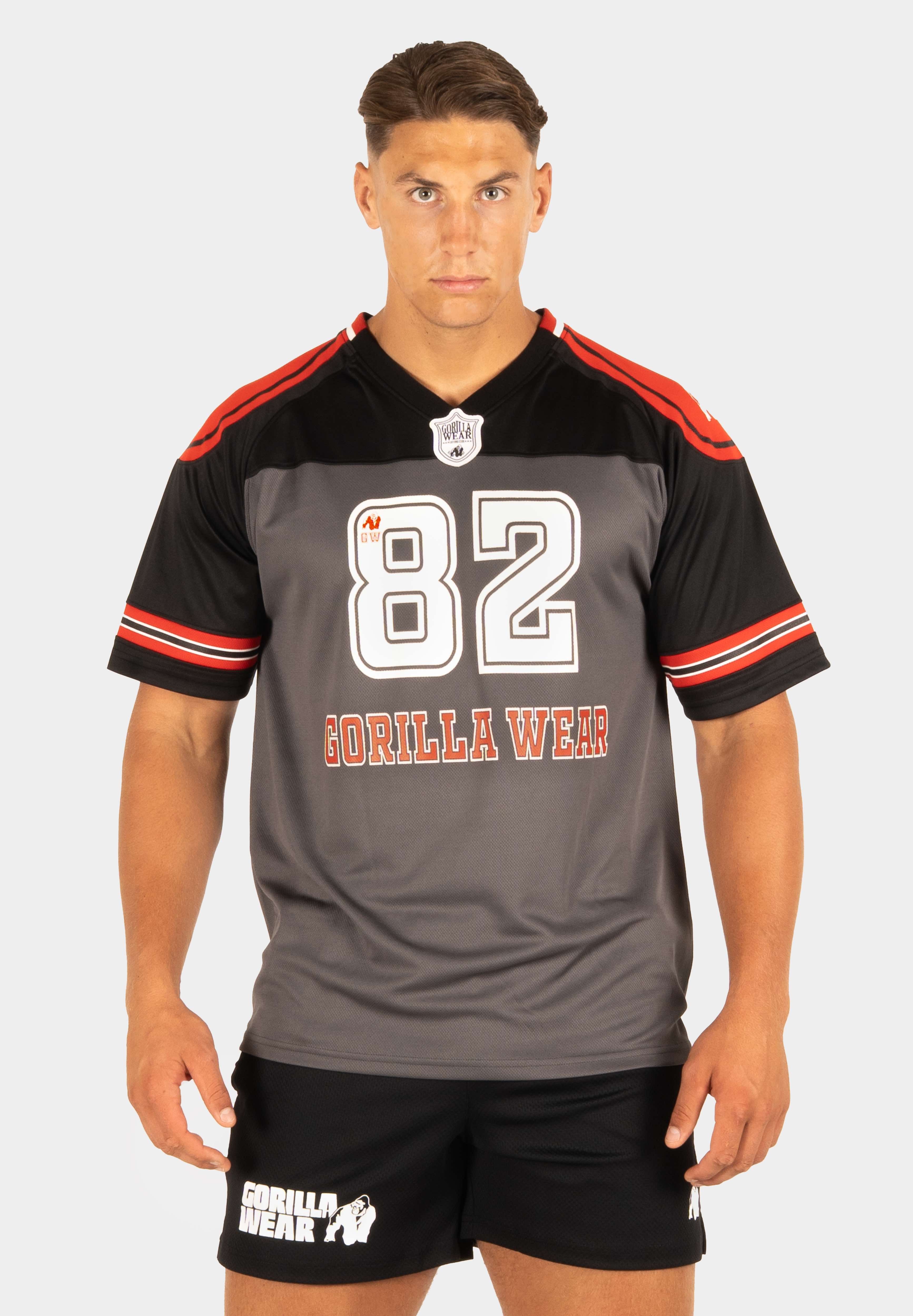 Gorilla Wear Tyler Football Jersey - Zwart/Rood