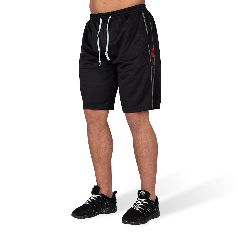 Gorilla Wear Functional Mesh Shorts - Zwart/Rood