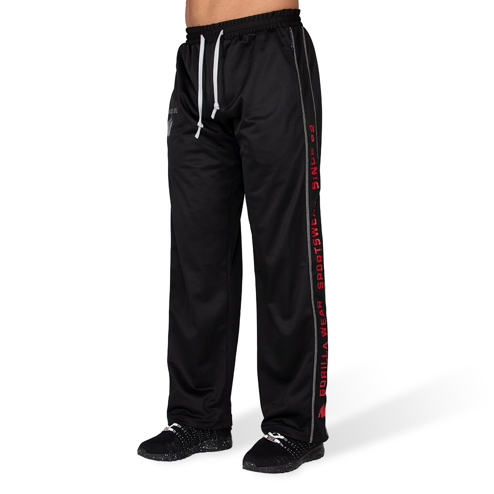 Gorilla Wear Functional Mesh Trainingsbroek - Zwart/Rood