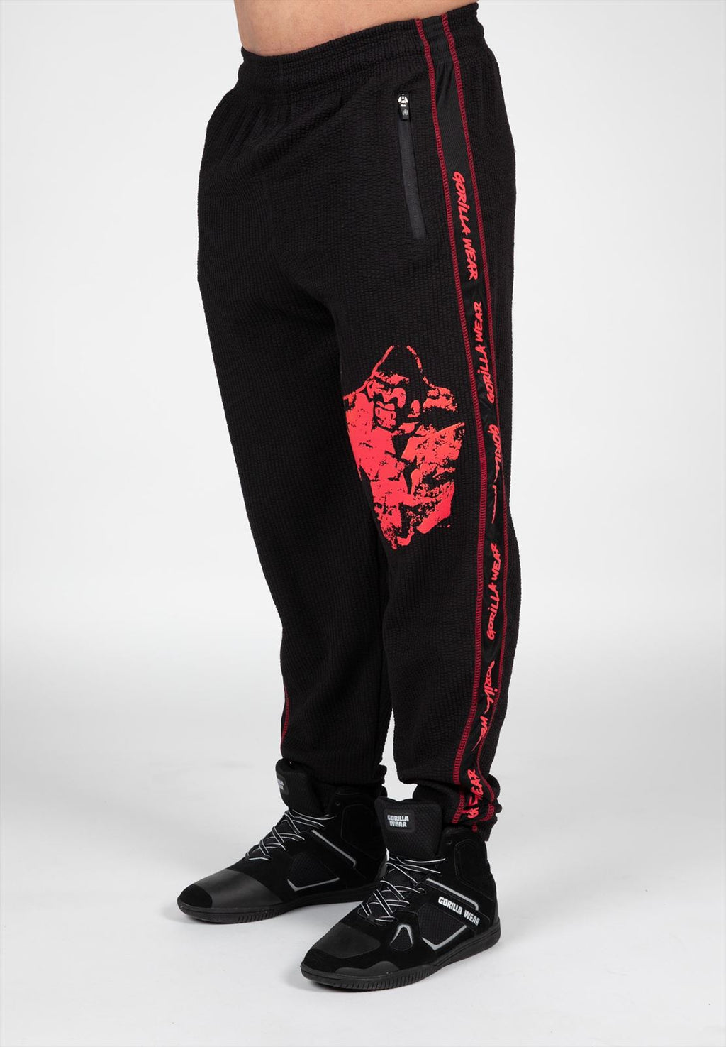 Gorilla Wear Buffalo Old School Trainingsbroek - Zwart/Rood