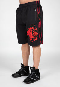Gorilla Wear Buffalo Old School Workout Shorts - Zwart/Rood