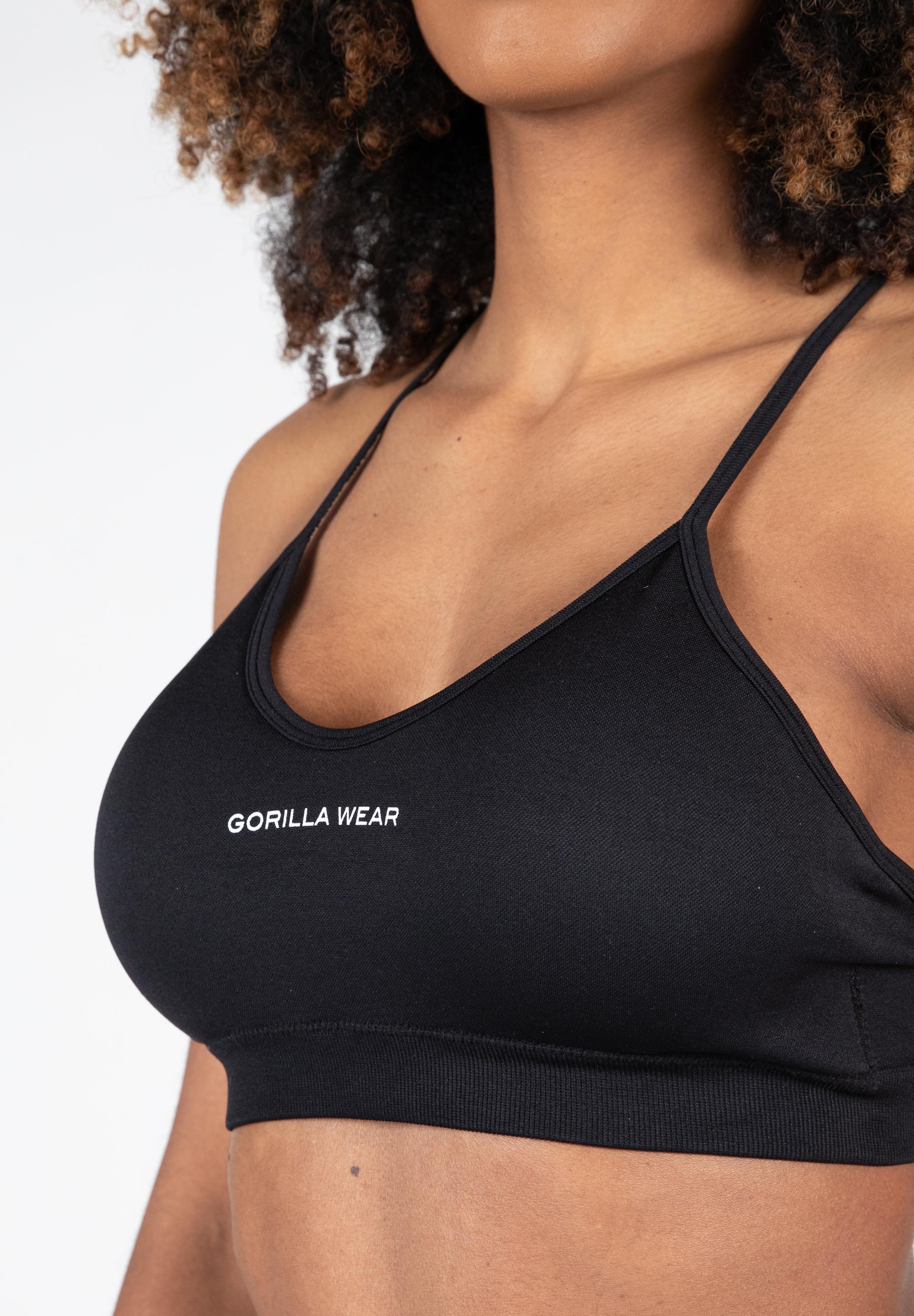Gorilla Wear Quincy Seamless Sportbeha - Zwart