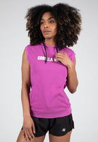 Gorilla Wear Virginia Mouwloze Hoodie - Fuchsia