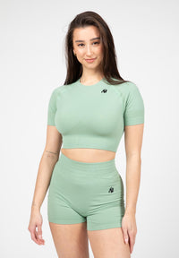 Gorilla Wear Whitney Seamless Crop Top - Groen