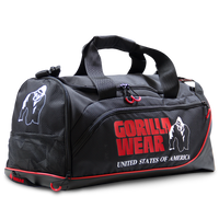 Gorilla Wear Jerome Sporttas - Zwart/Rood