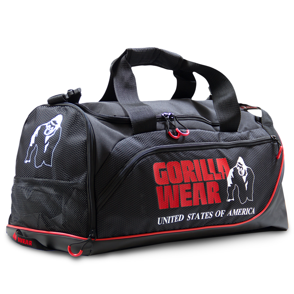 Gorilla Wear Jerome Sporttas - Zwart/Rood