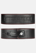 Gorilla Wear Halterriem - 4 Inch Premium Leather Lever Belt - Zwart