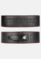 Gorilla Wear Halterriem - 4 Inch Premium Leather Lever Belt - Zwart