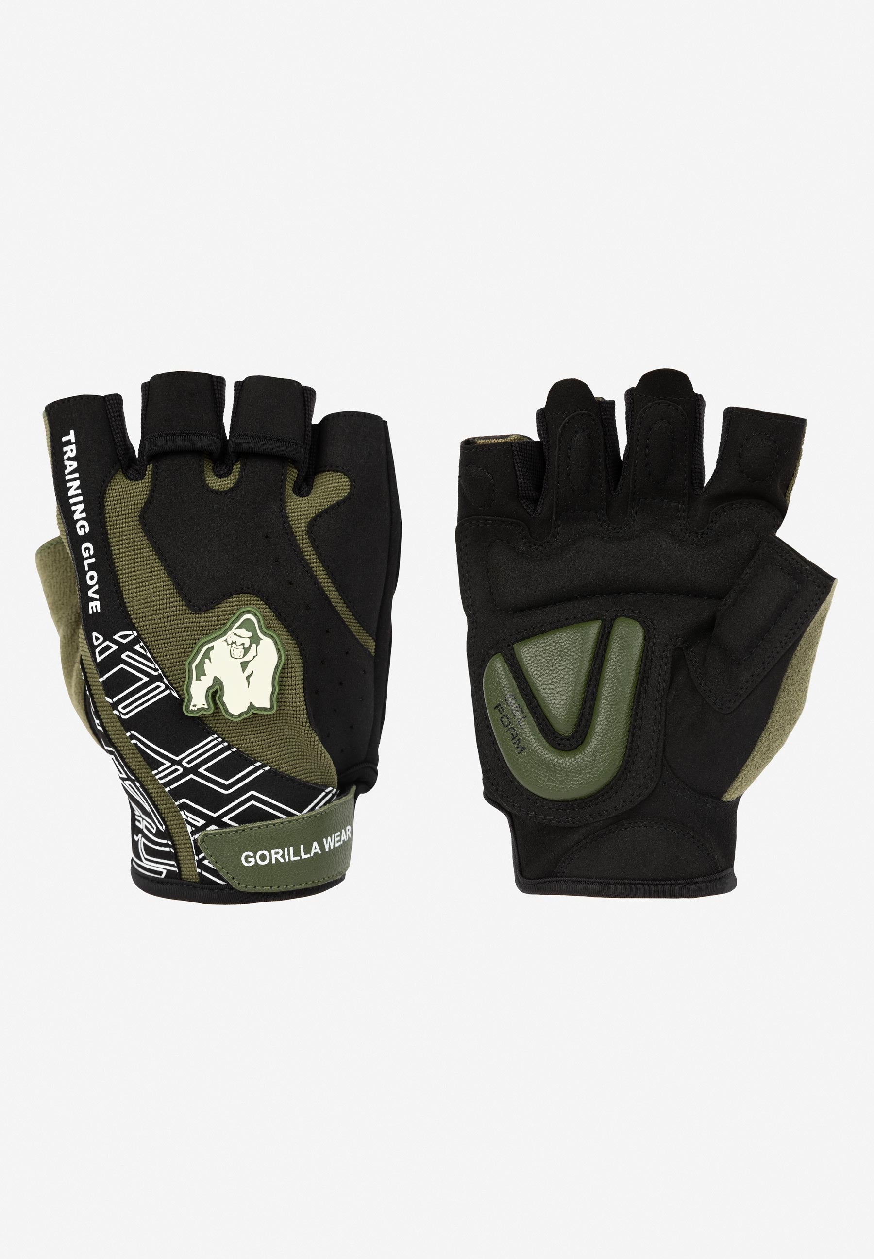 Gorilla Wear Mitchell Training Handschoenen 2.0 - Zwart/Legergroen