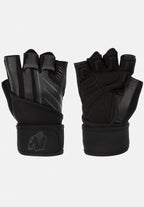 Gorilla Wear Dallas Wrist Wrap Handschoenen 2.0 - Zwart/Grijs