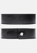 Gorilla Wear Halterriem - 4 Inch Carbon Leren Lever Belt - Zwart