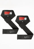 Gorilla Wear Gevoerde Siliconen Lifting Straps - Zwart