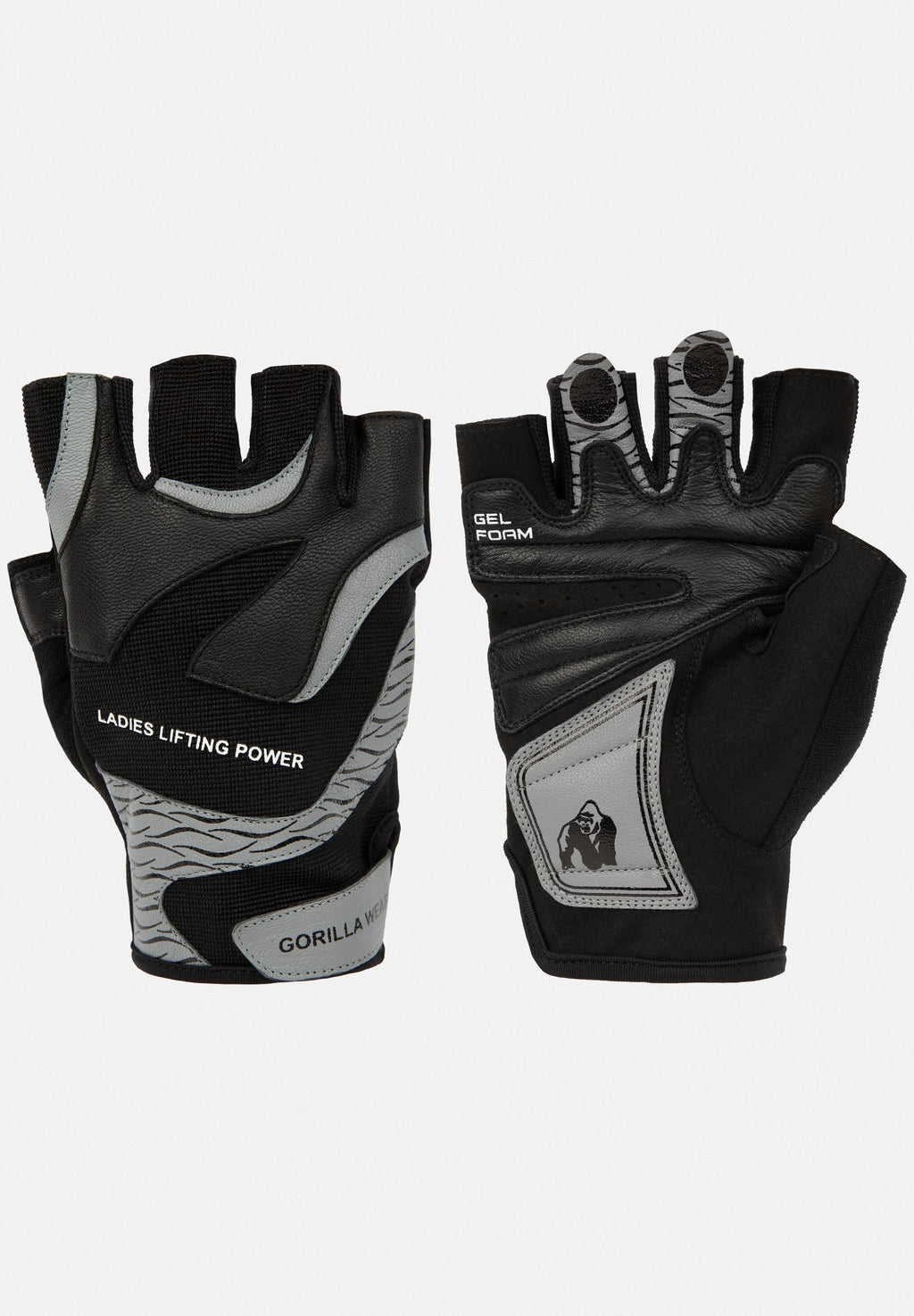 Gorilla Wear Dames Fitness Handschoenen 2.0 - Zwart/Grijs