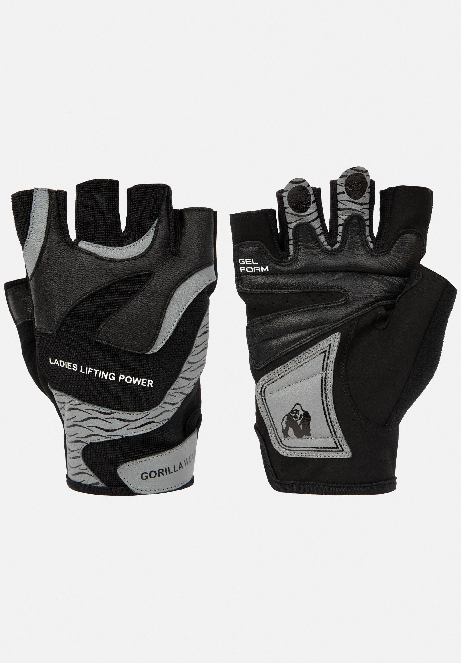 Gorilla Wear Dames Fitness Handschoenen 2.0 - Zwart/Grijs