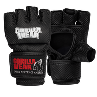 Gorilla Wear Manton MMA Handschoenen (Met Duim) - Zwart/Wit