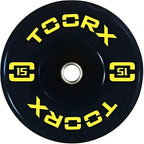 Toorx Fitness Bumper Plate - Professional Olympische Halterschijf - 15 kg