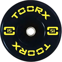 Toorx Fitness Bumper Plate - Professional Olympische Halterschijf - 15 kg