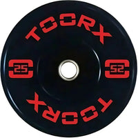 Toorx Fitness Bumper Plate - Professional Olympische Halterschijf - 25 kg