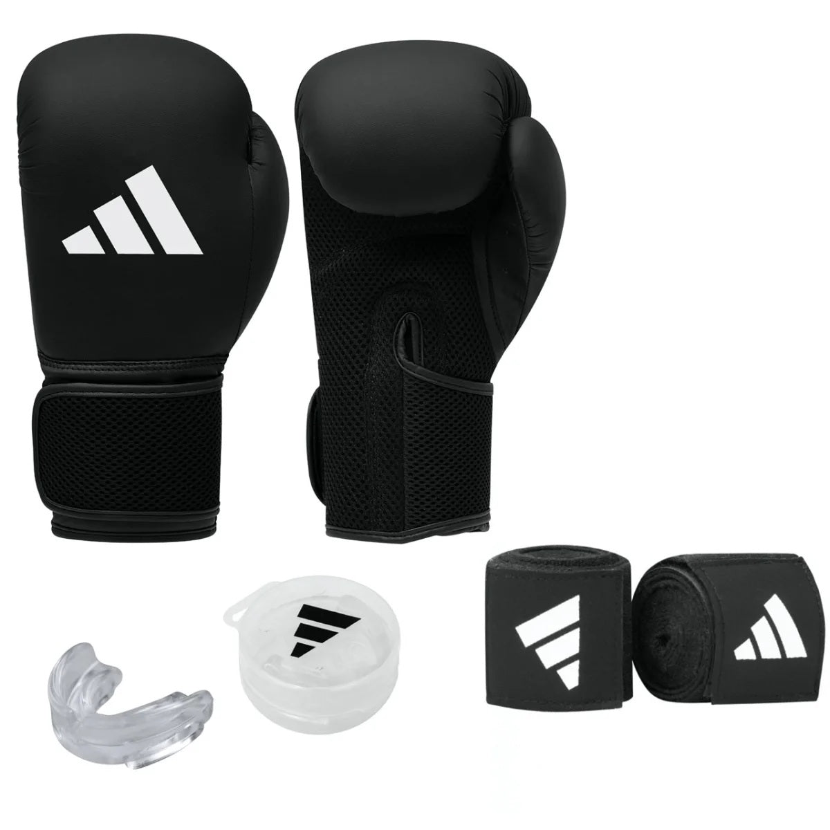 Adidas Boxing Set Men - Zwart/Wit - 12 oz