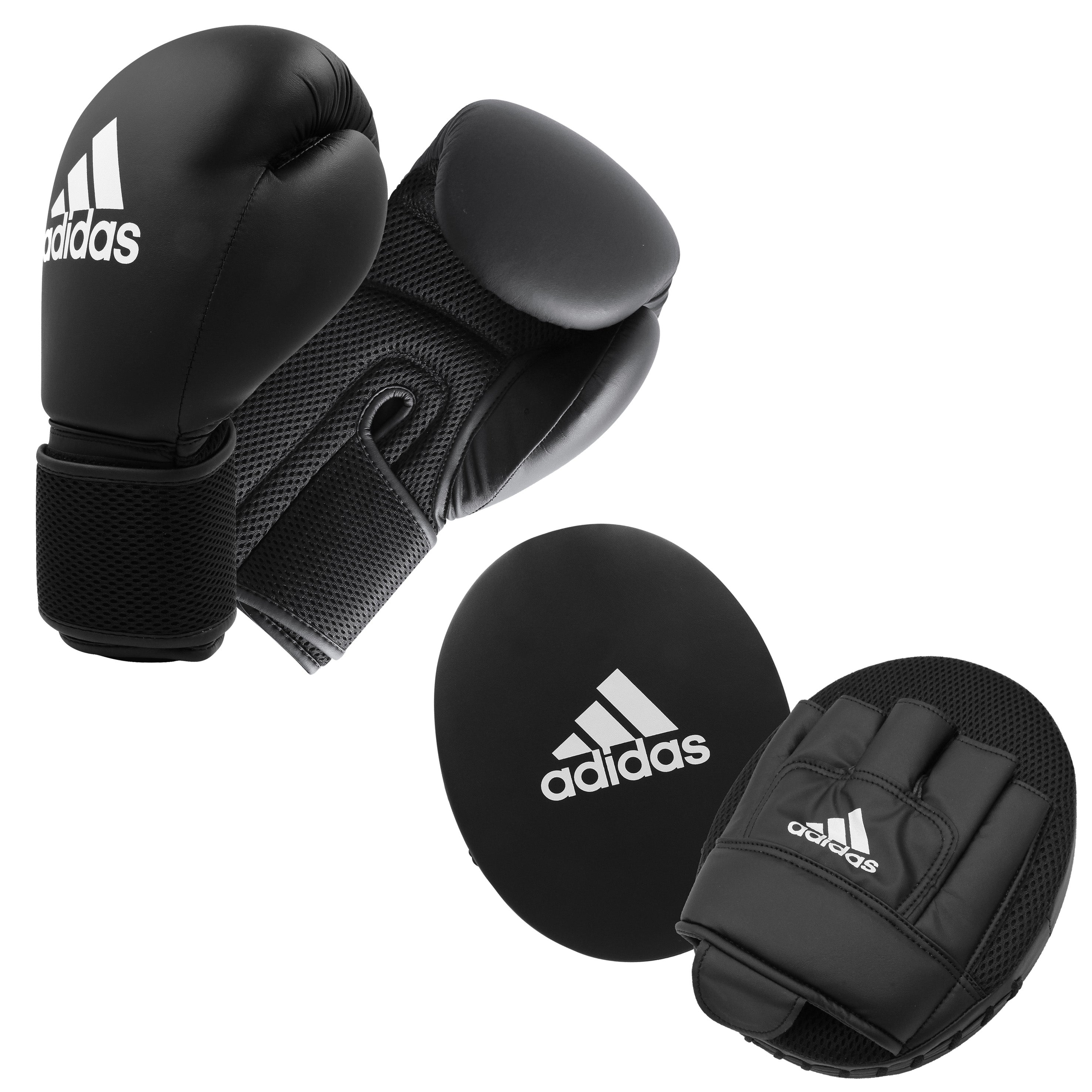 Adidas Adult Boxing Kit 2 - Zwart/Wit - 14 oz