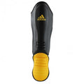 Adidas Hybrid Super Pro scheenbeschermer - Zwart/Geel - S