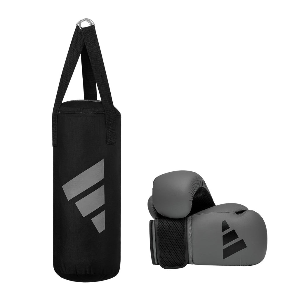 Adidas Junior Boxing Set - Grijs/Zwart - 8 oz