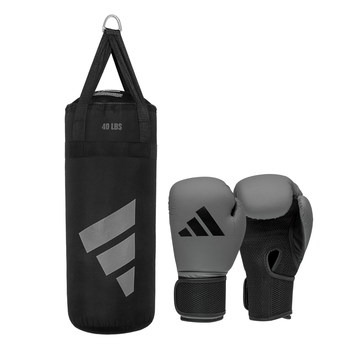 Adidas Junior Boxing Set - Grijs/Zwart - 10 oz