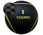 Toorx Fitness Medicine Ball - Zwart/Geel - 1 kg
