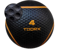 Toorx Fitness Medicine Ball - Zwart/Oranje - 4 kg