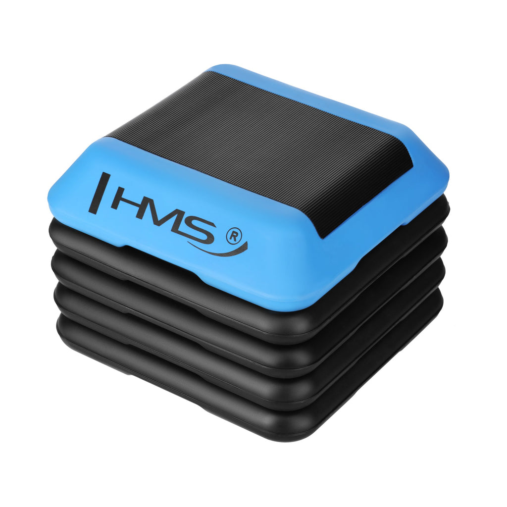 HMS Fitness Mini Aerobic Step - Zwart/Blauw