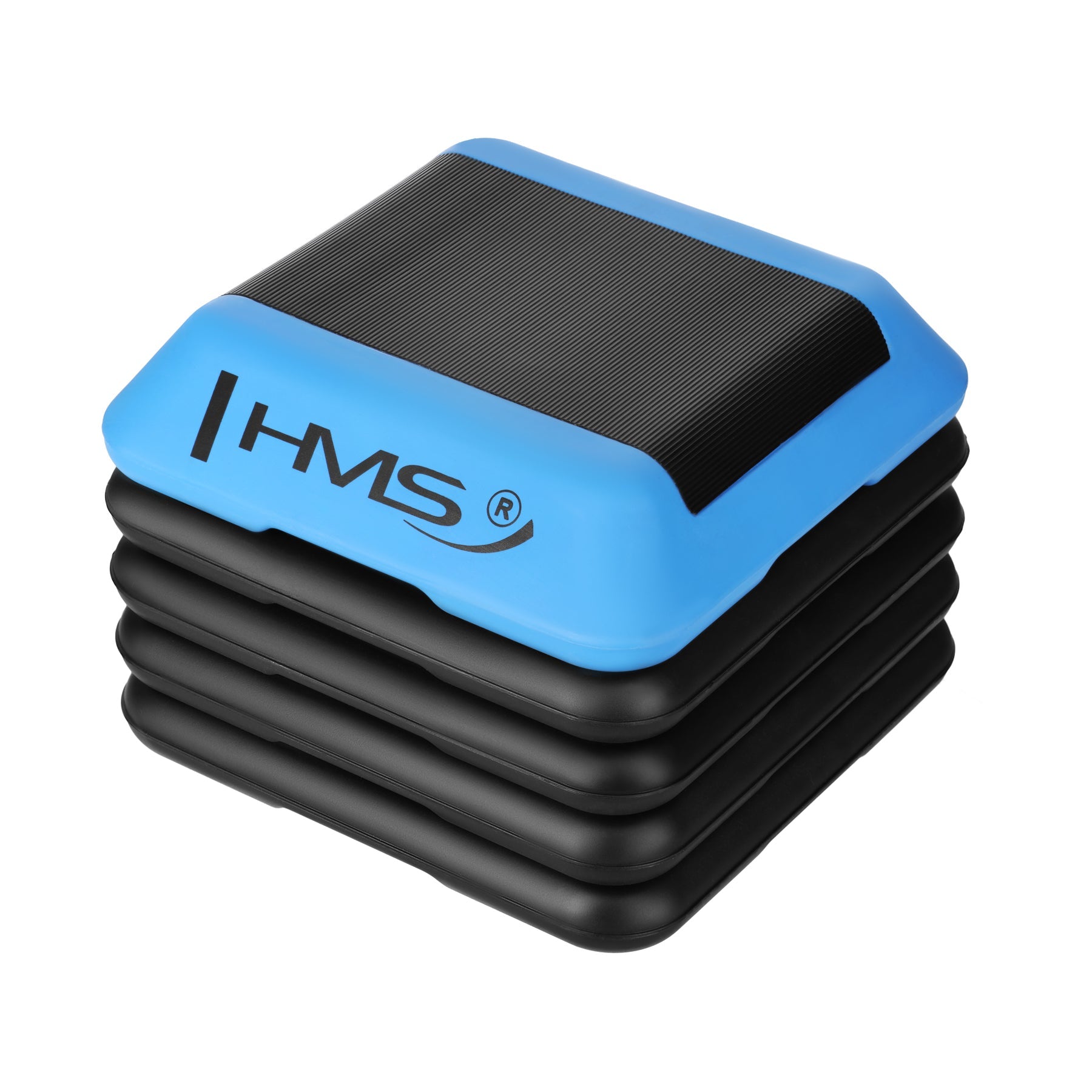 HMS Fitness Mini Aerobic Step - Zwart/Blauw