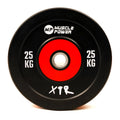 Muscle Power Bumper Plate Pro - Olympische Halterschijf 50 mm - 25 kg