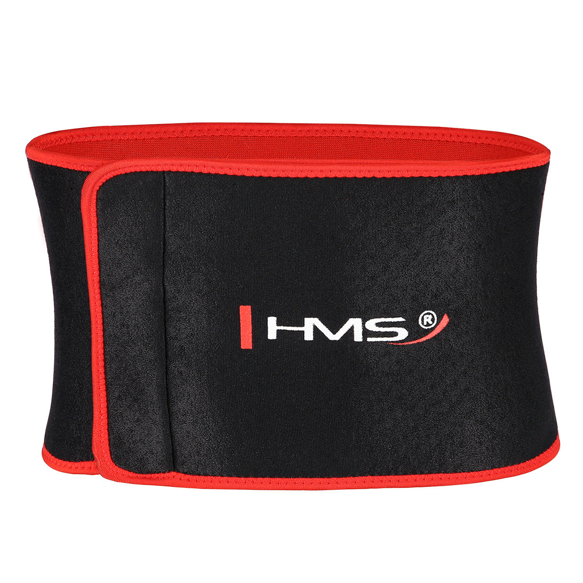 HMS Fitness Afslank Tailleband - Zwart/Rood