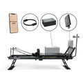 Mewave Pilates Reformer Pro Complete Set - Zwart