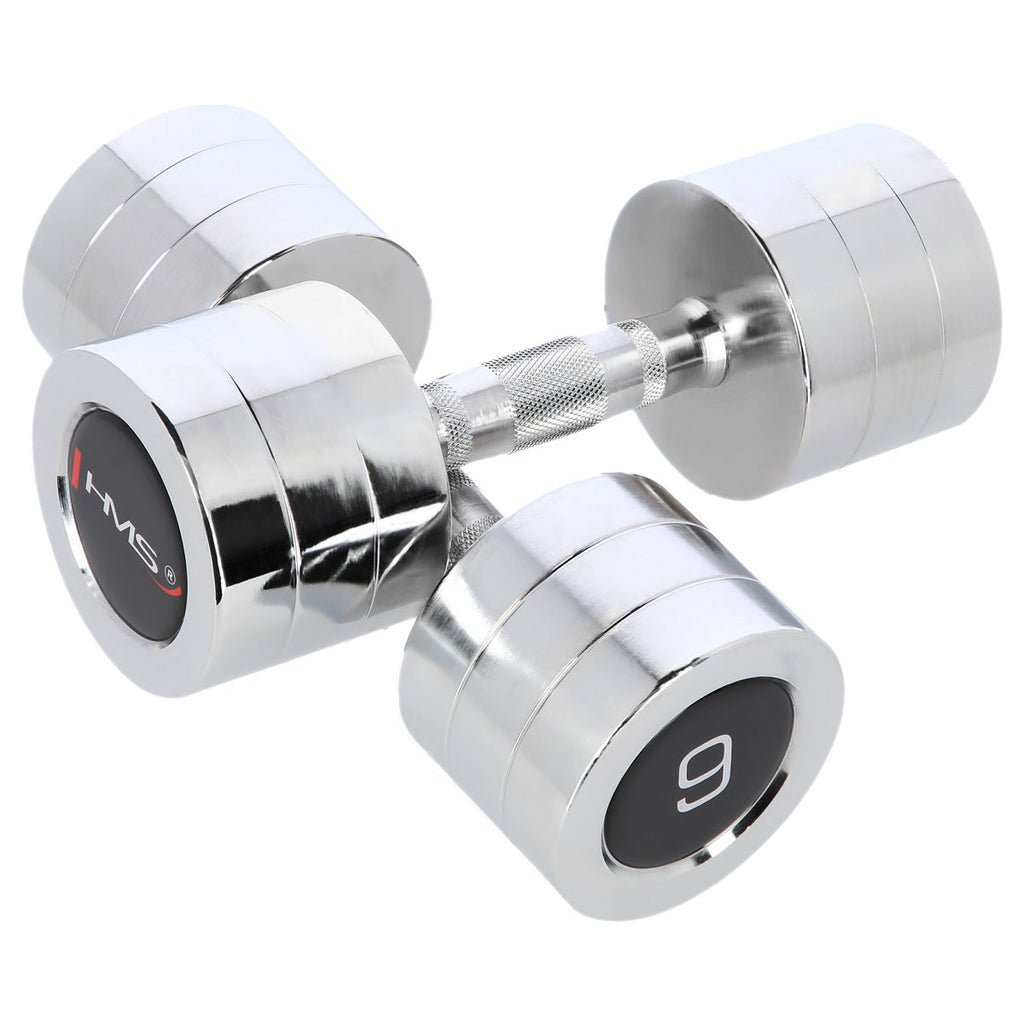 HMS Chroom Dumbbell Set - 2 x 9 kg