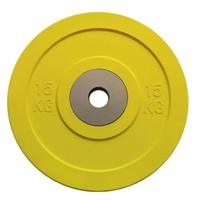 Toorx Fitness Bumper Plate - Olympische Halterschijf - 15 kg