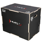 HMS Fitness Plyobox Hout - 75 x 60 x 50 cm - Zwart